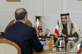 دیدار وزیر امور خارجه قطر با امیر عبداللهیان