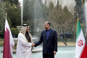 دیدار وزیر امور خارجه قطر با امیر عبداللهیان