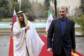 دیدار وزیر امور خارجه قطر با امیر عبداللهیان