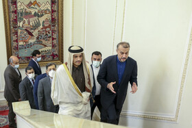 دیدار وزیر امور خارجه قطر با امیر عبداللهیان