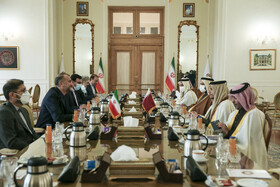 دیدار وزیر امور خارجه قطر با امیر عبداللهیان