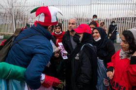 استادیوم آزادی پیش از آغاز دیدار تیم‌های ملی فوتبال ایران و عراق