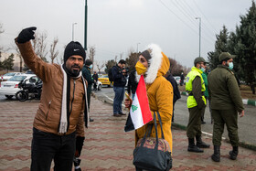 استادیوم آزادی پیش از آغاز دیدار تیم‌های ملی فوتبال ایران و عراق