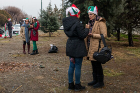 استادیوم آزادی پیش از آغاز دیدار تیم‌های ملی فوتبال ایران و عراق