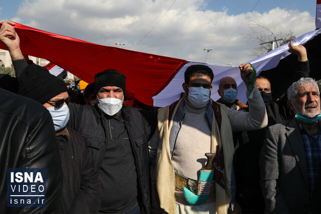 ویدئو / راهپیمایی حمایت از مردم یمن، بعد از نمازجمعه تهران