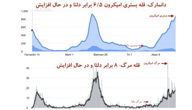 "قله مرگ" در کرونای اُمیکرون بالاتر از دلتا