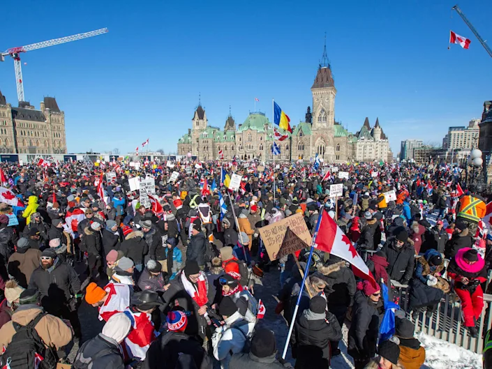 با رسیدن کاروان کامیون‌داران معترض به پایتخت کانادا، ترودو گریخت