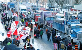 با رسیدن کاروان کامیون‌داران معترض به پایتخت کانادا، ترودو گریخت