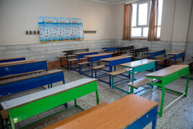 با قرمز شدن وضعیت کرونایی در قم برخی از کلاس ها در مدارس استان به طور کامل خالی شده است