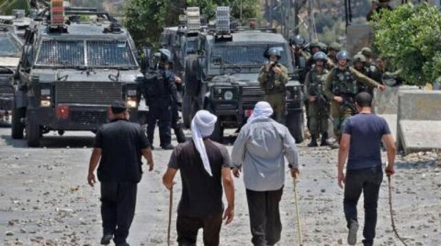 تیراندازی به یک دستگاه خودروی نظامی در شمال کرانه باختری