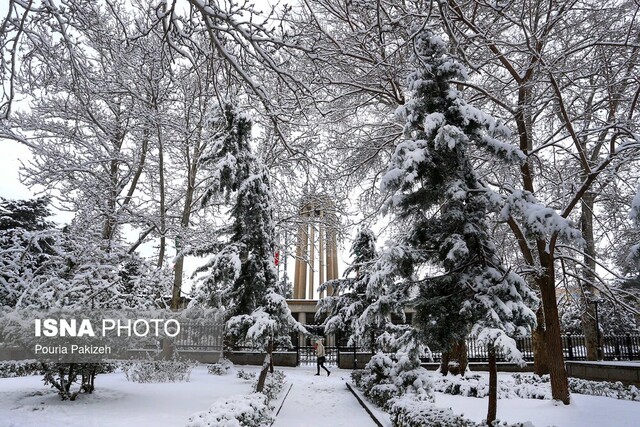 بارش برف و باران در ۶ استان