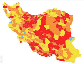 اعلام رنگ‌بندی جدید کرونایی/ ۱۲۰ شهر در وضعیت قرمز
