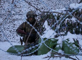 سربازان اوکراینی در چرنوبیل مانور جنگ شهری برگزار کردند