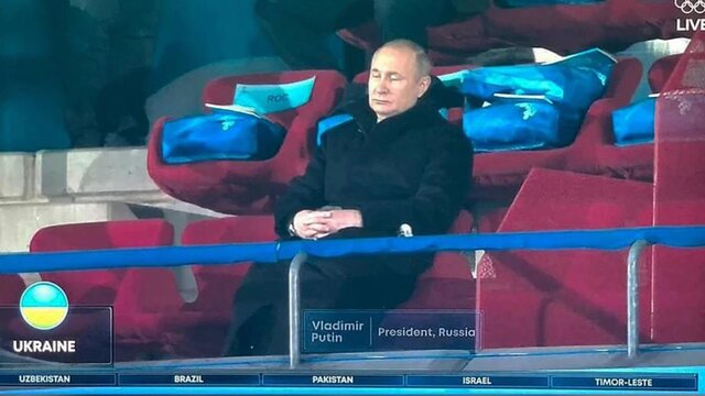 پوتین در مراسم افتتاحیه المپیک پکن خواب بود!
