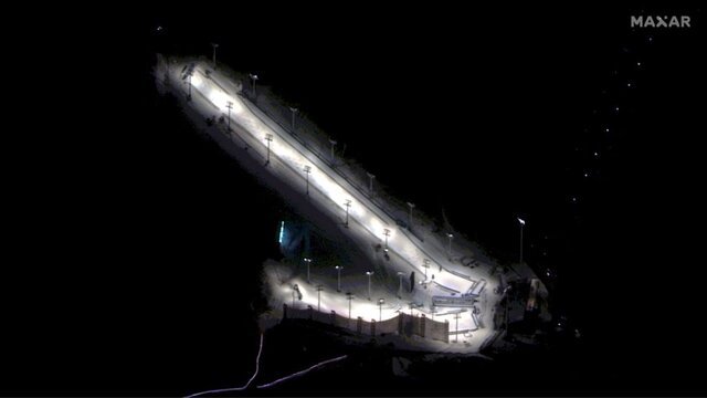 تصاویری از استادیومهای المپیک زمستانی ۲۰۲۲ پکن از منظر فضا