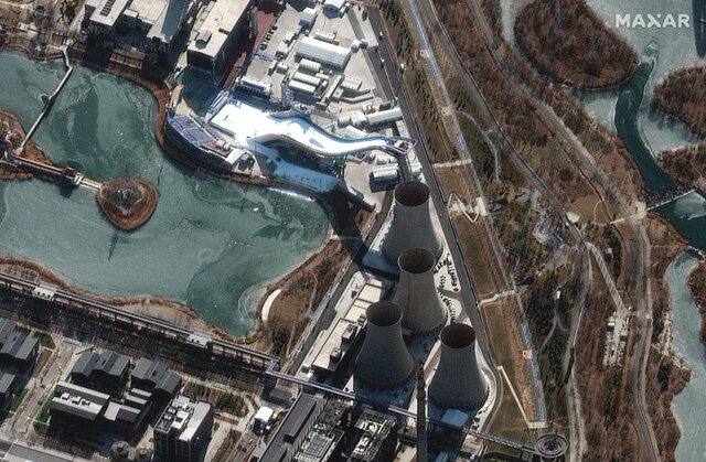 تصاویری از استادیومهای المپیک زمستانی ۲۰۲۲ پکن از منظر فضا