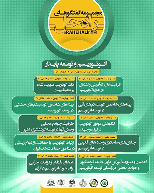 برگزاری وبینار «محور اکوتوریسم و توسعه پایدار» 