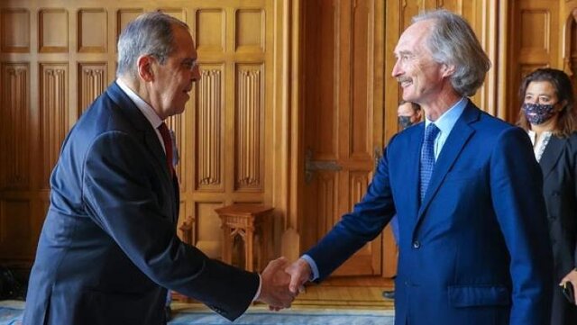 پدرسن در دیدار با لاوروف رویکرد "گام در برابر گام" پدرسن شکست سازمان ملل یا پیروزی؟