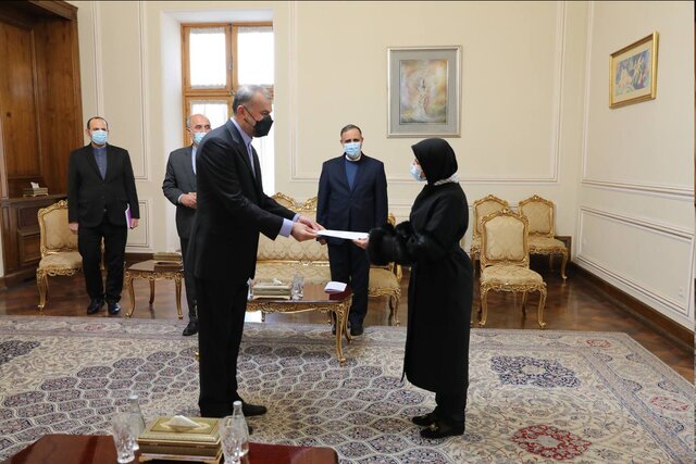 دیدار سفیر جدید فلسطین در تهران با امیرعبداللهیان