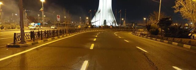 تجدید خطکشی معابر منتهی به میدان آزادی تجدید خطکشی معابر منتهی به میدان آزادی