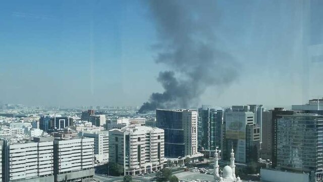 وقوع آتش‌سوزی در دبی 