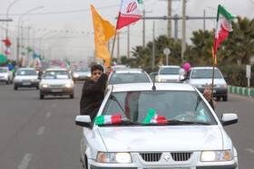 راهپیمایی خودرویی 22 بهمن قم