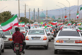 راهپیمایی خودرویی 22 بهمن قم