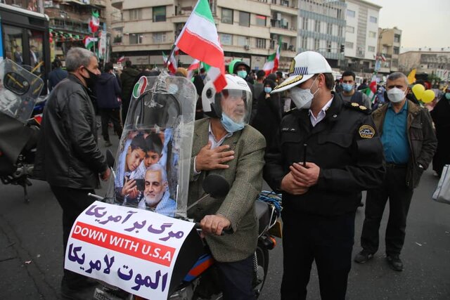 اعلام وضعیت ترافیک معابر تهران پس از پایان راهپیمایی ۲۲ بهمن