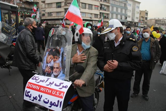 اعلام وضعیت ترافیک معابر تهران پس از پایان راهپیمایی ۲۲ بهمن