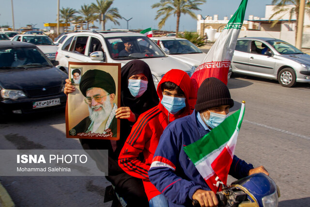 حضور باشکوه بوشهریها در راهپیمایی ۲۲ بهمن