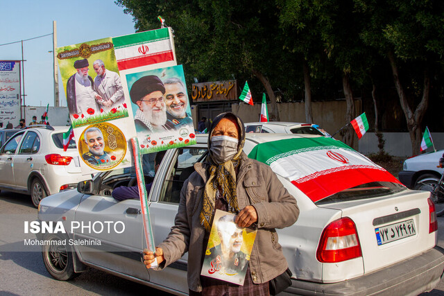 حضور باشکوه بوشهریها در راهپیمایی ۲۲ بهمن