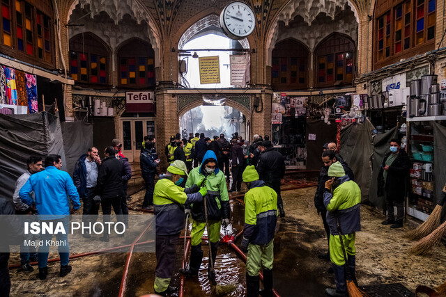 آتش یکی از زیباترین بخشهای بازار تهران را سیاه کرد آتش یکی از زیباترین بخشهای بازار تهران را سیاه کرد