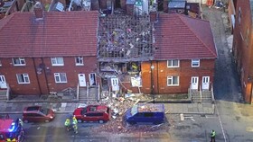 انفجار شدید گاز در خانه ای در یک شهر بندری انگلیس