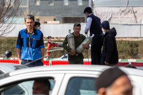 ریزش آوار ساختمانی و محبوس شدن دو کارگر - قم