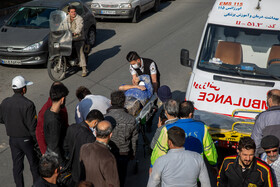 ریزش آوار ساختمانی و محبوس شدن دو کارگر - قم