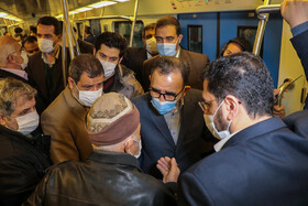 بازدید استاندار خراسان رضوی از خط ۲ قطارشهری مشهد
