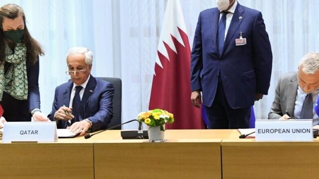  اتحادیه اروپا توافق ایجاد نمایندگی در دوحه را با قطر امضا کرد