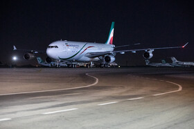 مراسم استقبال از رئیس جمهور در بازگشت از قطر