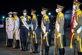 در حاشیه مراسم استقبال از رئیس جمهور در بازگشت از قطر