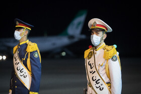 در حاشیه مراسم استقبال از رئیس جمهور در بازگشت از قطر