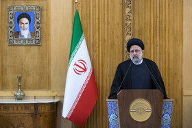 سخنرانی سید ابراهیم رئیسی، درحاشیه مراسم استقبال از رئیس جمهور در بازگشت از قطر