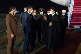 مراسم استقبال از رئیس جمهور در بازگشت از قطر