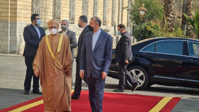 استقبال امیرعبداللهیان از وزیر امور خارجه عمان 