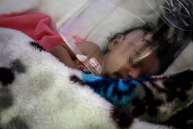 بخش مراقبت‌های ویژه بیماران کرونایی بیمارستان اکبر مشهد