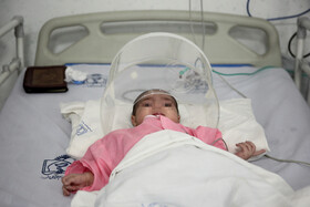 بخش مراقبت‌های ویژه بیماران کرونایی بیمارستان اکبر مشهد