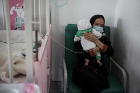 بخش بستری بیماران مشکوک به کرونا بیمارستان اکبر مشهد