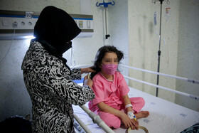 بخش بستری بیماران مشکوک به کرونا بیمارستان اکبر مشهد