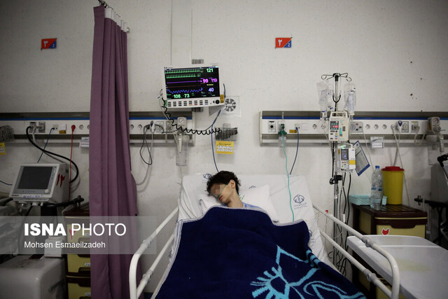 عکس آرشیوی است. وضعیت بیمارستان کودکان اکبر مشهد در پیک آنفلوآنزا