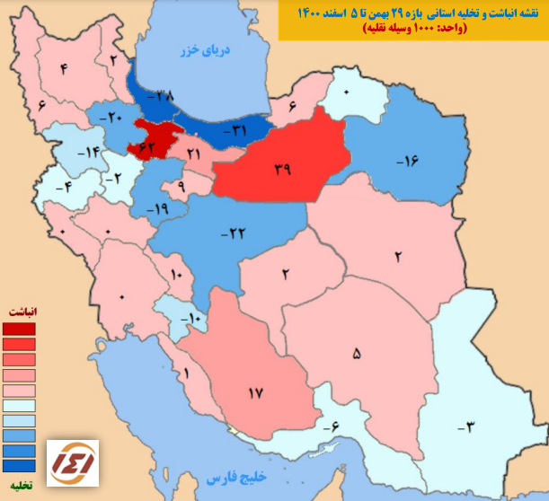 افزایش سفرهای جاده‌ای مردم در هفته گذشته