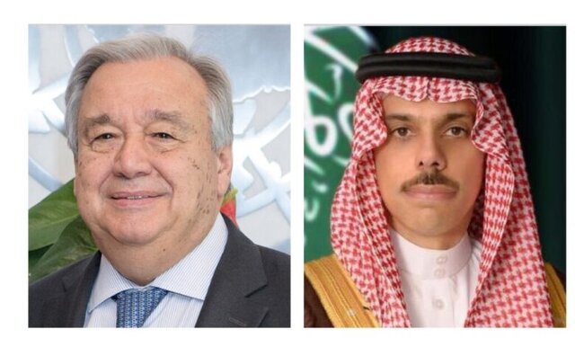 گفتگوی تلفنی وزیر امورخارجه عربستان با دبیرکل سازمان ملل